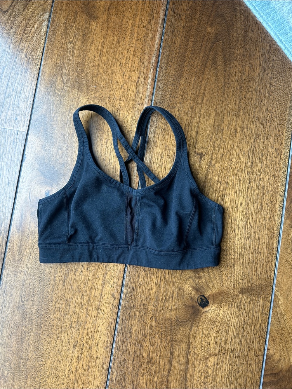 Zella Black Strappy Crossback Sports Bra